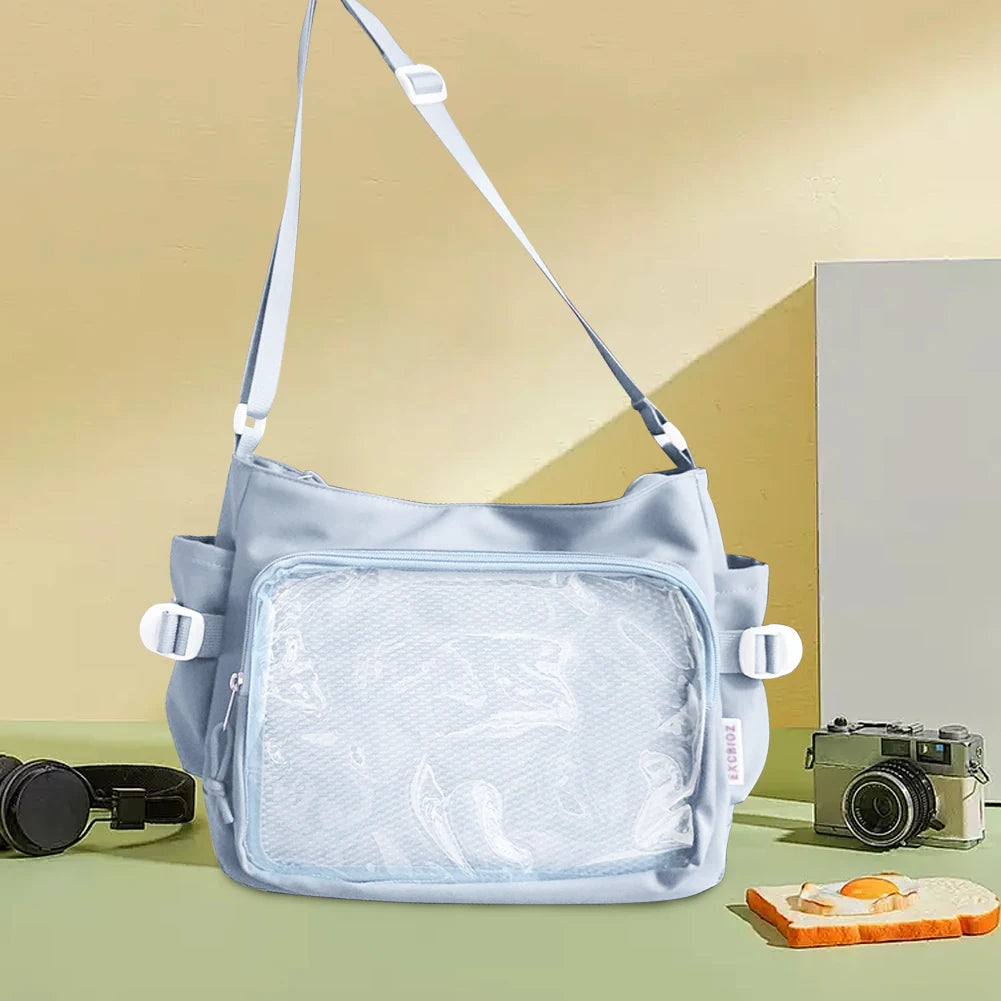 Japanese Style Ita Messenger Bag with Clear Display Window