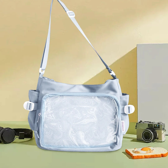 Japanese Style Ita Messenger Bag with Clear Display Window