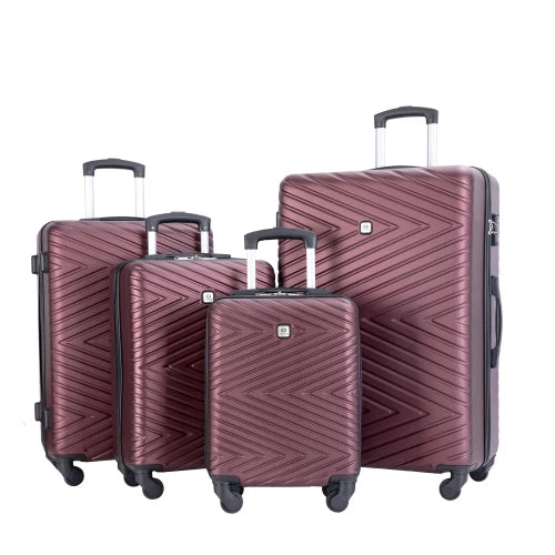 4-Piece ABS Hardside Luggage Set with TSA Lock &amp; Spinner Wheels