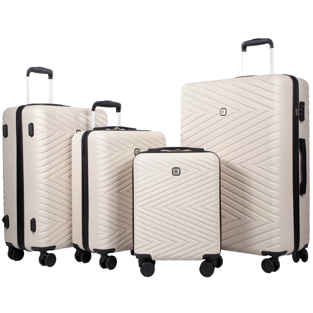4-Piece ABS Hardside Luggage Set with TSA Lock &amp; Spinner Wheels