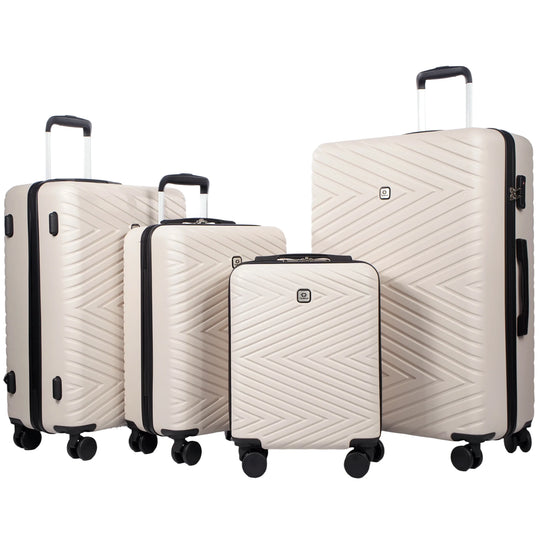 4-Piece ABS Hardside Luggage Set with TSA Lock &amp; Spinner Wheels