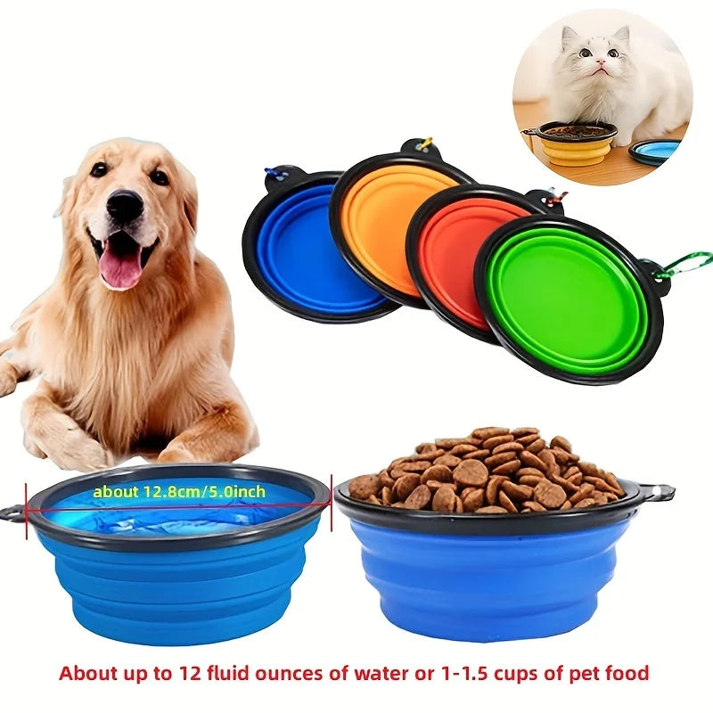 Collapsible Portable TPR Pet Travel Bowl