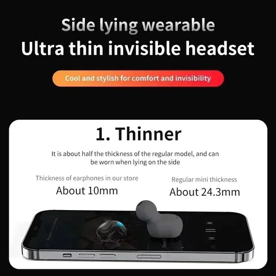 Mini Bluetooth 5.3 Wireless Sleep Earbuds with Charging Case