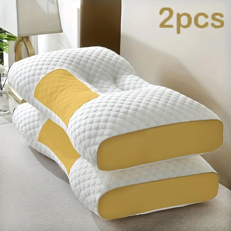 2-Pack Ergonomic Contour Neck Support Pillows