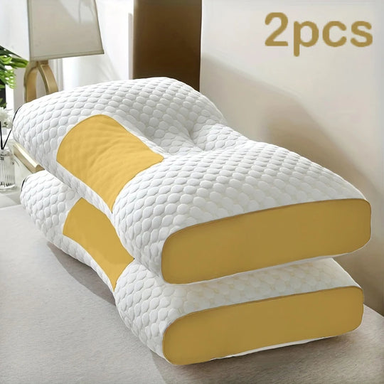 2-Pack Ergonomic Contour Neck Support Pillows