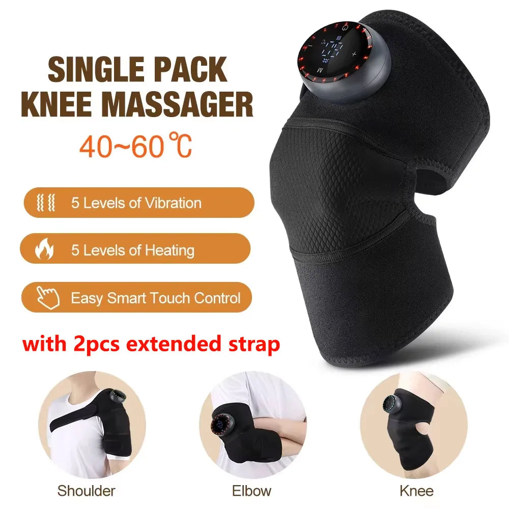 3-in-1 Heated Knee Massager with Vibration