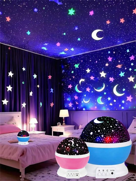 Star &amp; Moon Projection Lamp for Room Decor