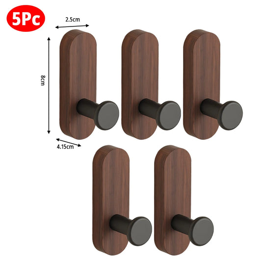 Self-Adhesive Wood Wall Hook