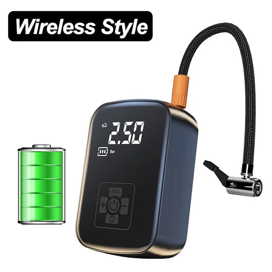 Portable Cordless Tire Inflator with Digital Display
