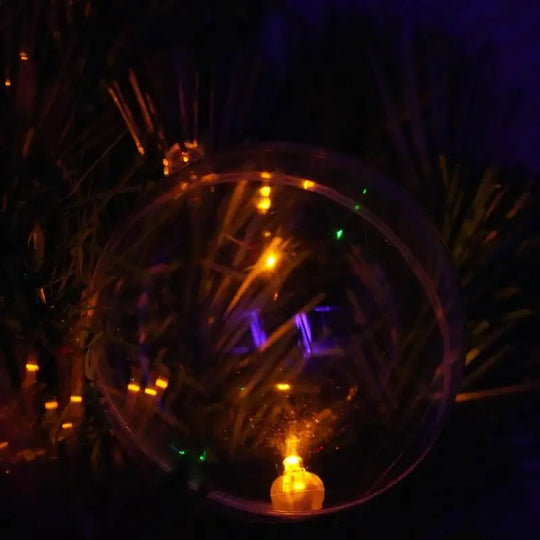 10-Piece LED Light-Up Christmas Ornament Ball Set