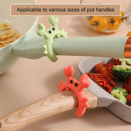 Crab Silicone Utensil Rest &amp; Pot Clip Holder