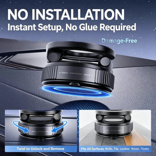 Magnetic Folding Car Phone Mount