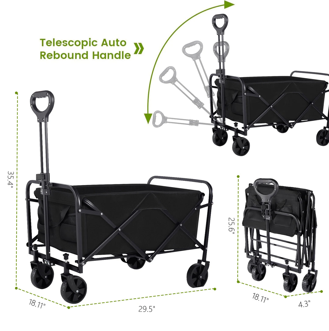 Heavy Duty Foldable Steel Utility Wagon Cart