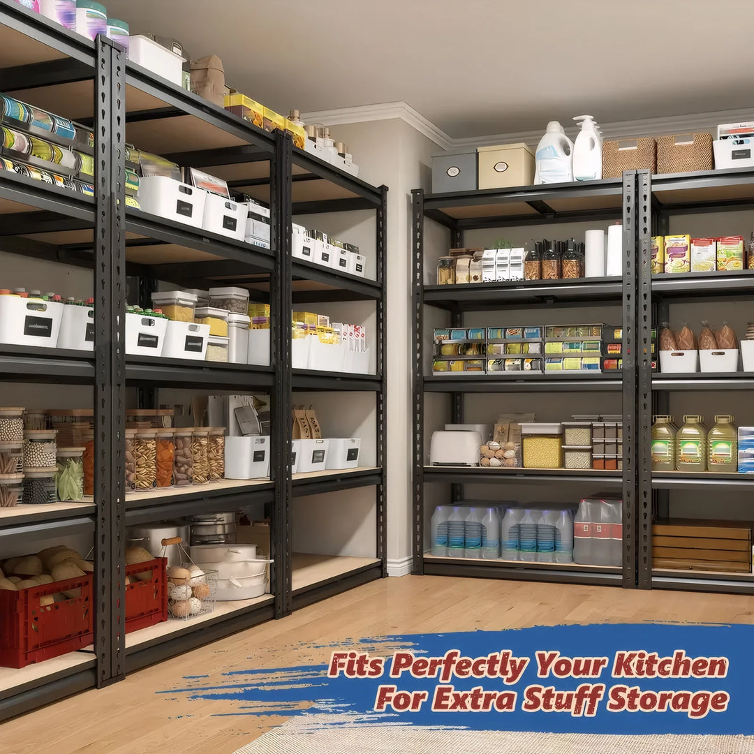 5-Tier Heavy Duty Adjustable Metal Storage Shelving