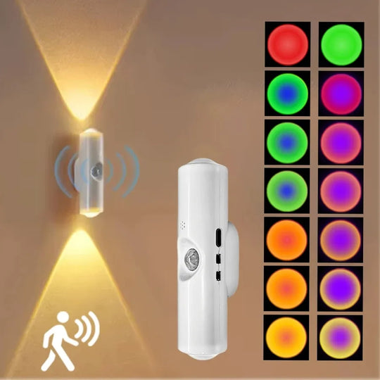 Rechargeable RGB Motion Sensor Magnetic Wall Light