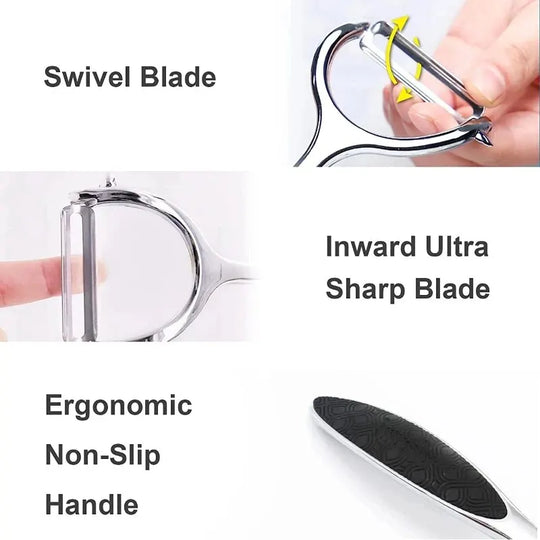 Stainless Steel Swivel Vegetable Peeler with Potato Eye Remover