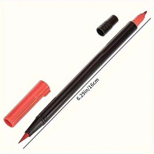 24-Color Dual Tip Brush Pen Art Marker Set