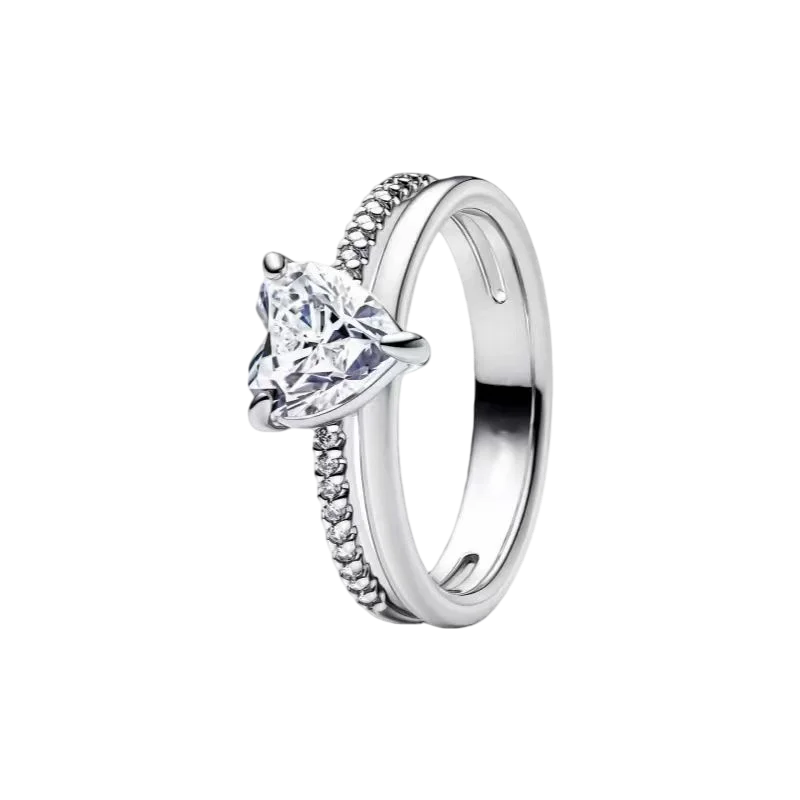 925 Sterling Silver Zircon Fashion Ring