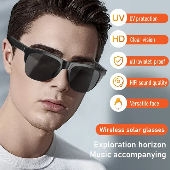 Bluetooth 5.3 Smart Audio Sunglasses with UV Protection
