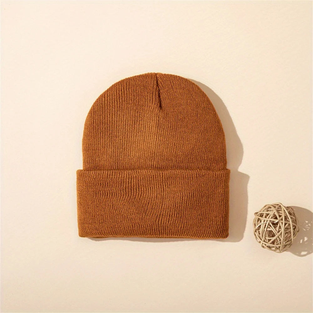 4-Piece Baby Knit Cuffed Beanie Set