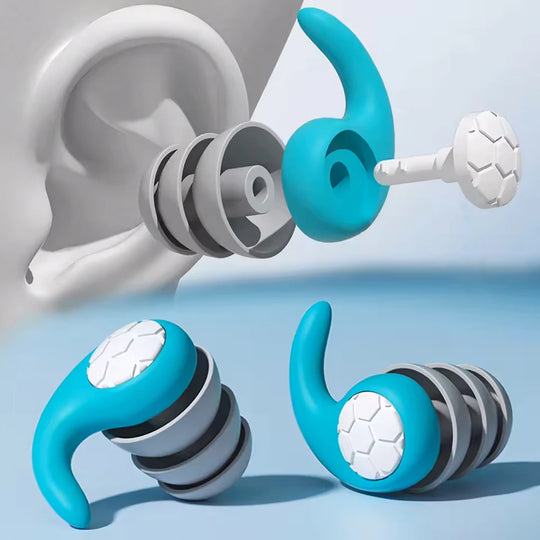 Silicone Noise Filtering Earplugs for Sleep &amp; Swimming