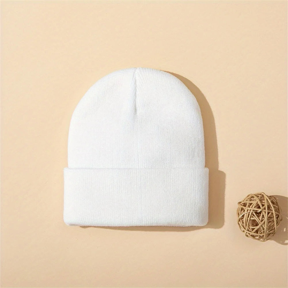 4-Piece Baby Knit Cuffed Beanie Set