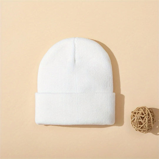 4-Piece Baby Knit Cuffed Beanie Set