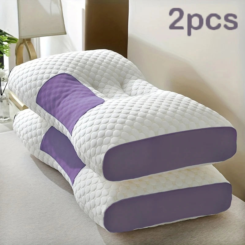2-Pack Ergonomic Contour Neck Support Pillows