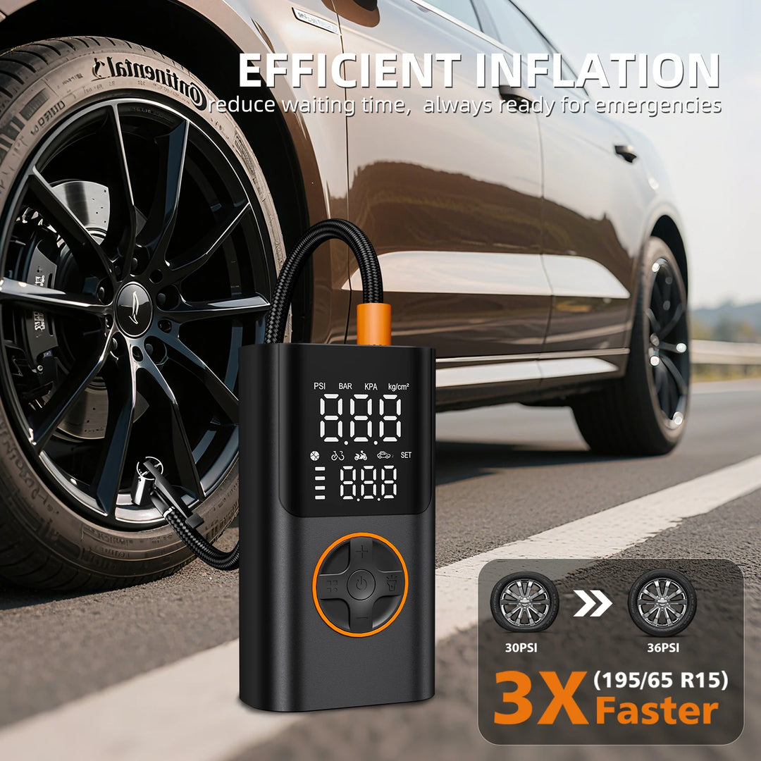 Cordless 150 PSI Portable Tire Inflator Air Compressor