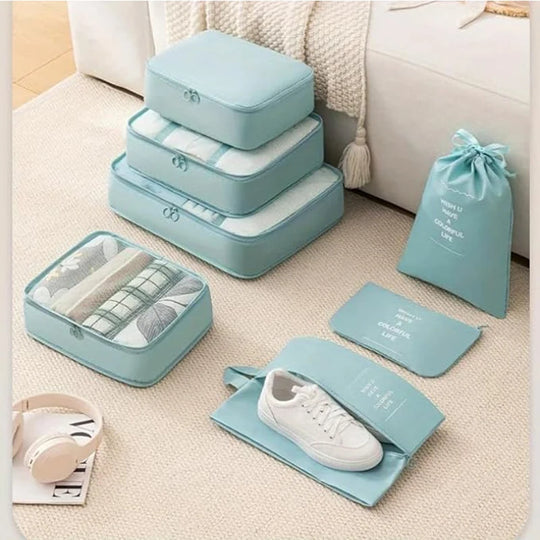10-Piece Travel Packing Cubes Set with Shoe &amp; Toiletry Bags