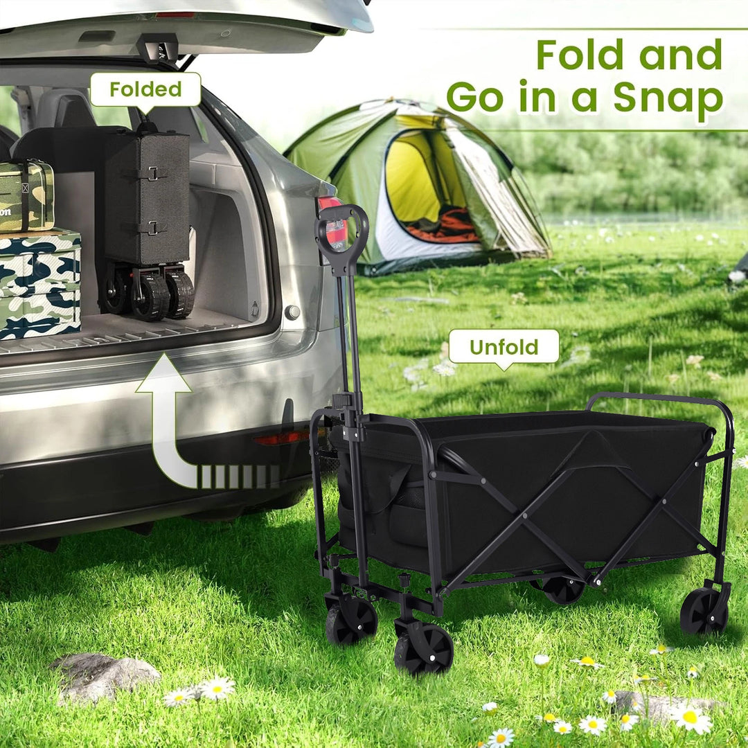 Heavy Duty Foldable Steel Utility Wagon Cart