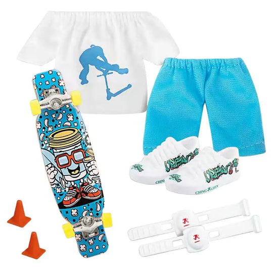 Mini Finger Skateboard &amp; Scooter Play Set
