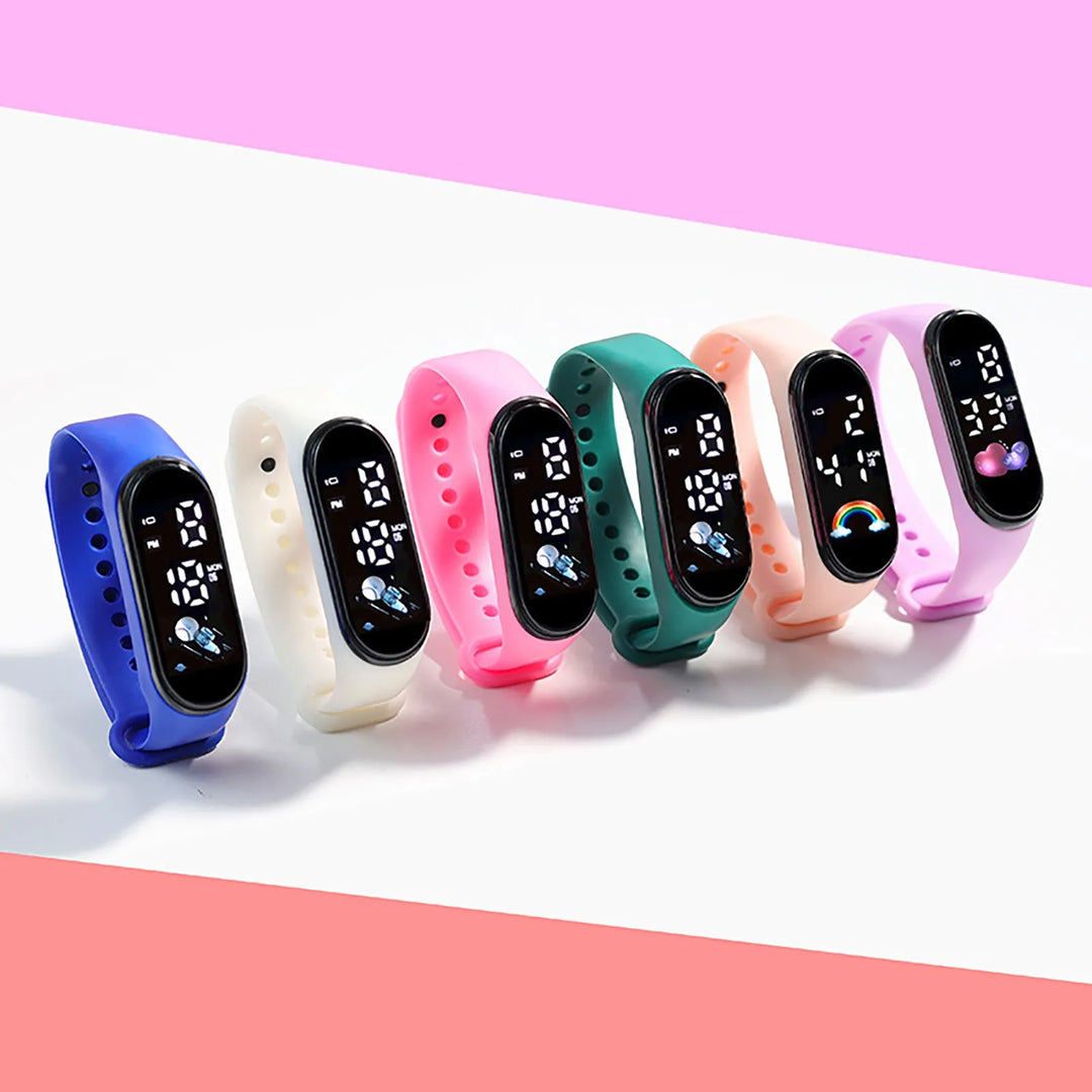 Kids Digital Silicone Sports Watch Bracelet