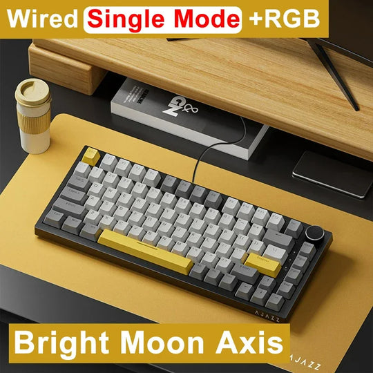 AJAZZ AK820 Wired 75% Hot-Swappable Mechanical Keyboard