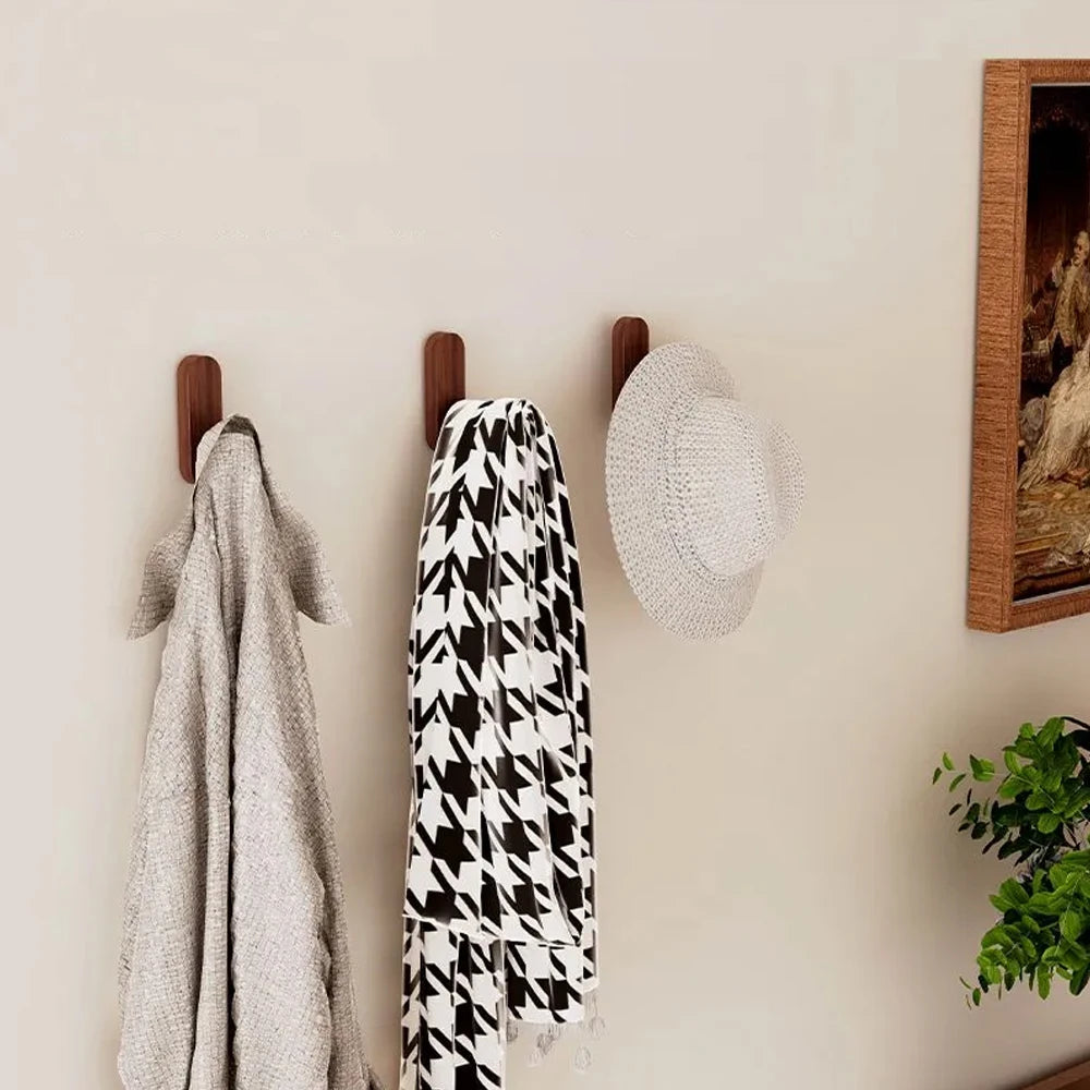 Self-Adhesive Wood Wall Hook