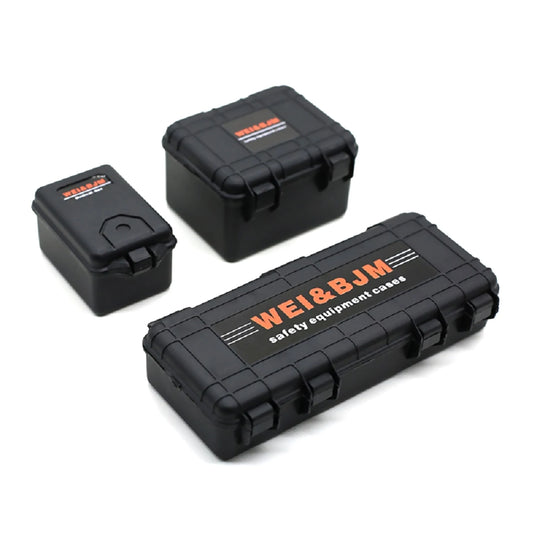 3-Piece Mini Plastic Storage Case Set for 1/10 RC Crawler