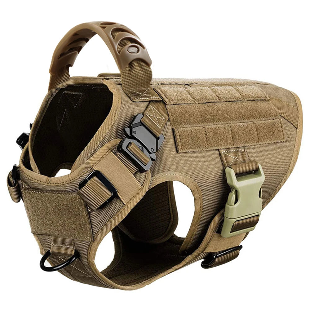 Large Dog Tactical Harness - Collar &amp; Leash Set