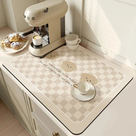 Super Absorbent Diatom Kitchen Drying Mat
