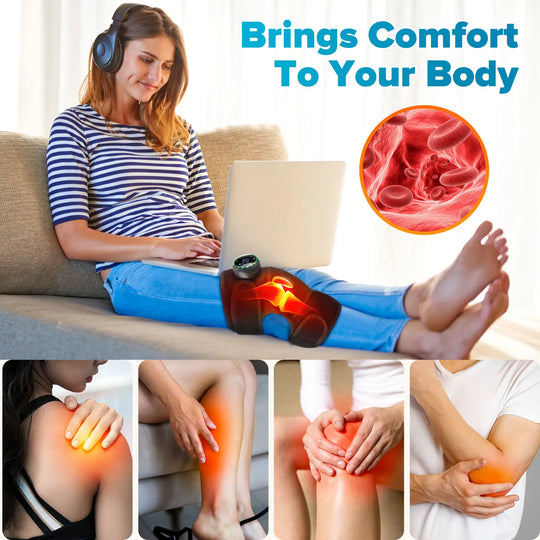3-in-1 Heated Knee Massager with Vibration