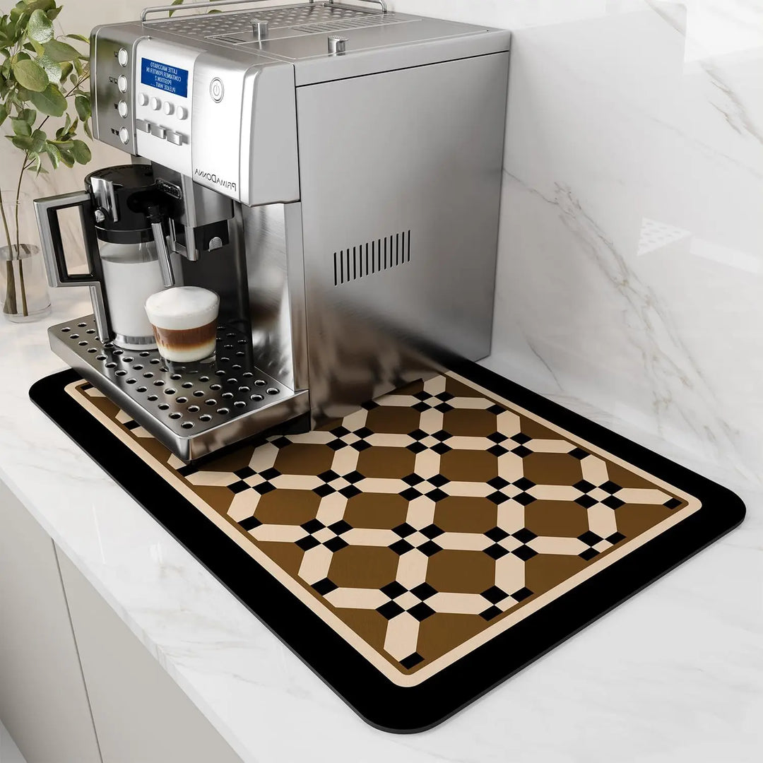 Water-Absorbent Diatom Dish Drying &amp; Coffee Machine Mat