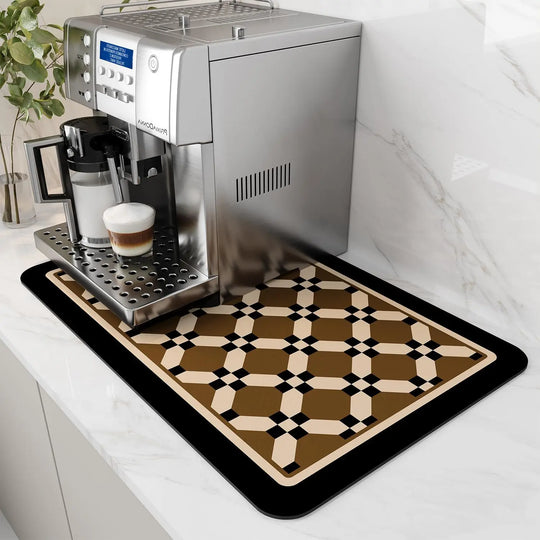 Water-Absorbent Diatom Dish Drying &amp; Coffee Machine Mat