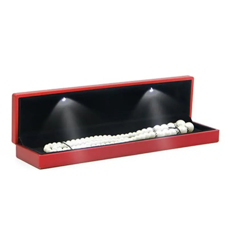 LED Light Jewelry Gift Box for Rings &amp; Necklaces