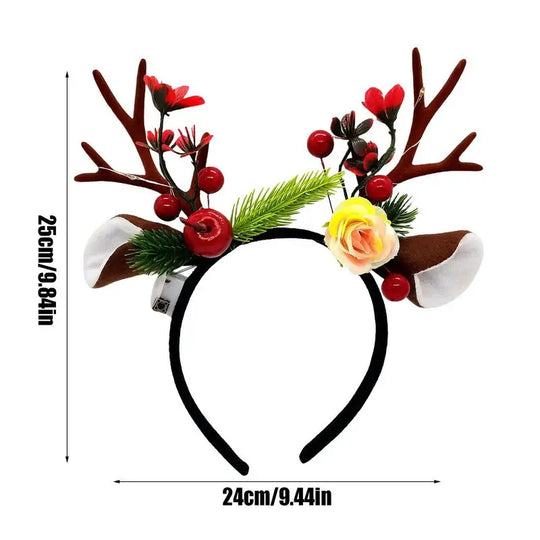 Christmas Reindeer Antler Headband for Kids &amp; Adults