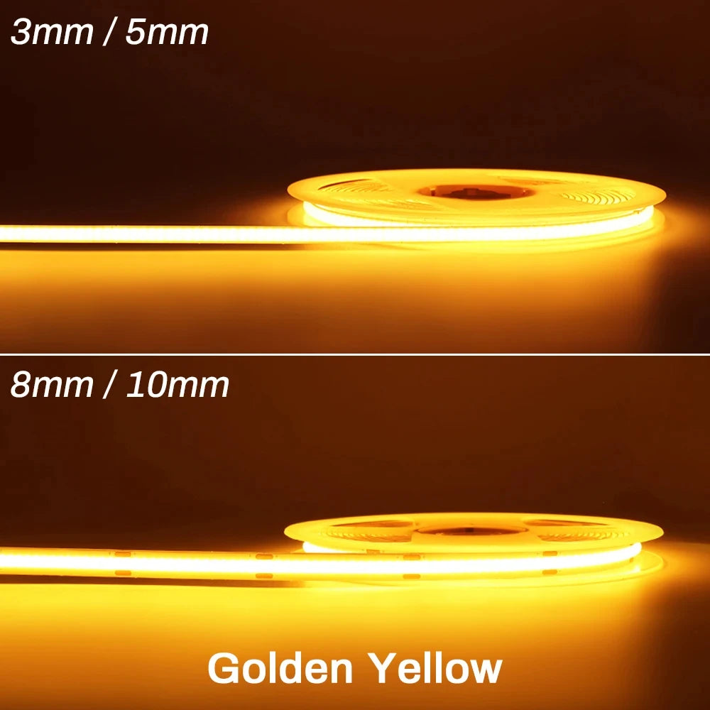 COB LED Strip Light 12V/24V Flexible Tape Light