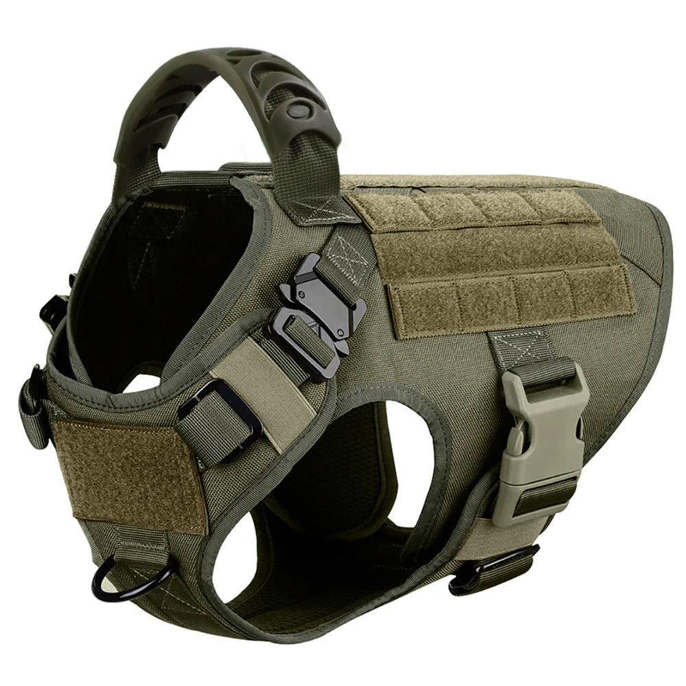 Large Dog Tactical Harness - Collar &amp; Leash Set