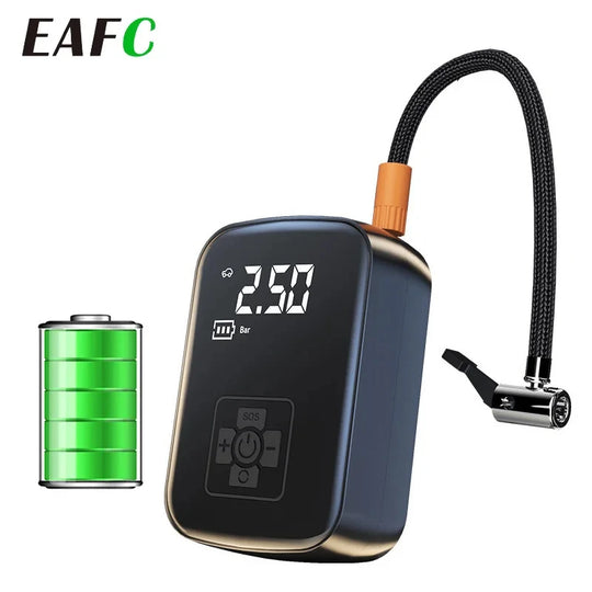 Portable Cordless Tire Inflator with Digital Display