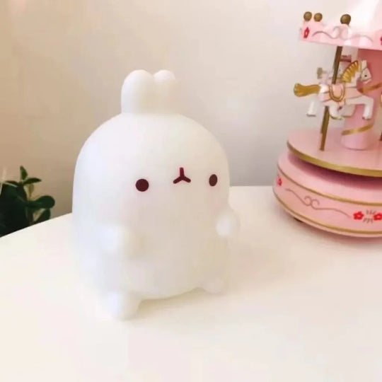 Rabbit LED Night Light Battery-Powered Bedside Lamp