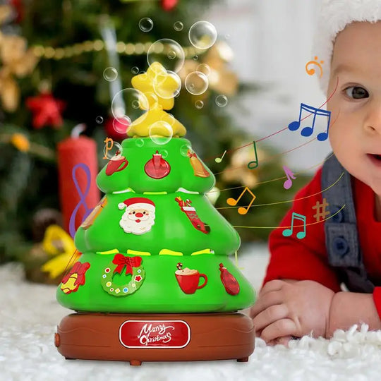 Christmas Tree Music Box &amp; Bubble Machine