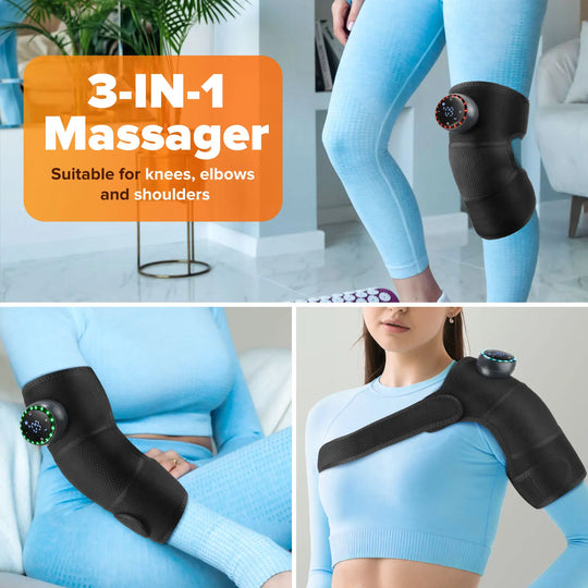 3-in-1 Heated Knee Massager with Vibration