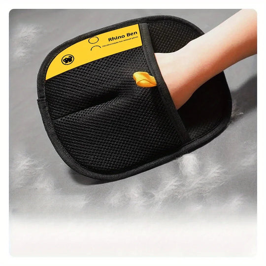 2-Piece Pet Hair Removal Grooming Gloves for Cats &amp; Dogs